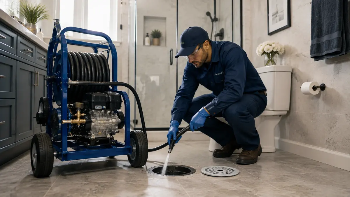 Bathroom Drain Hydro Jetting in Grover Beach