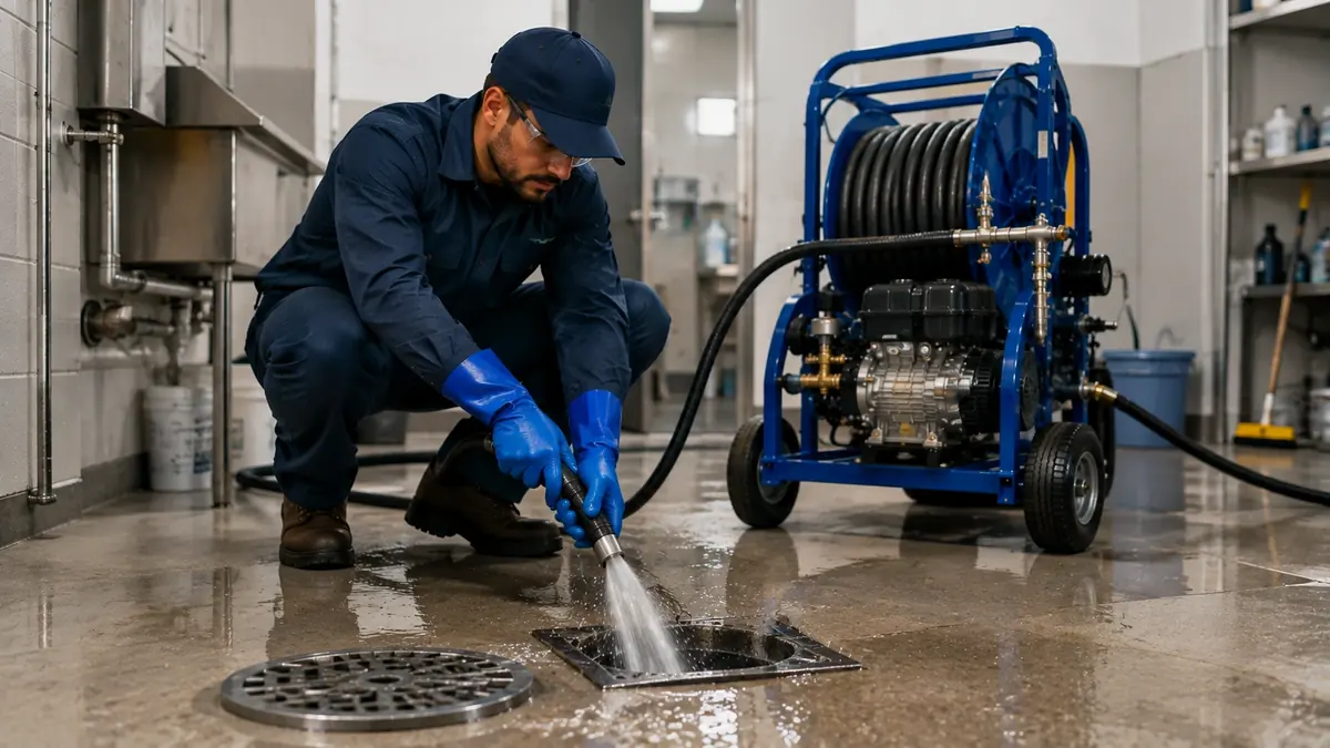 Floor Drain Hydro Jet Cleaning in Grover Beach
