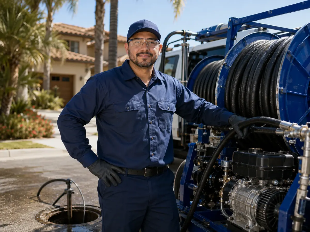 Hydro jet sewer cleaning in Grover Beach