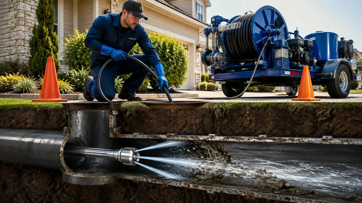 Main Sewer Line Hydro Jet Cleaning in Grover Beach