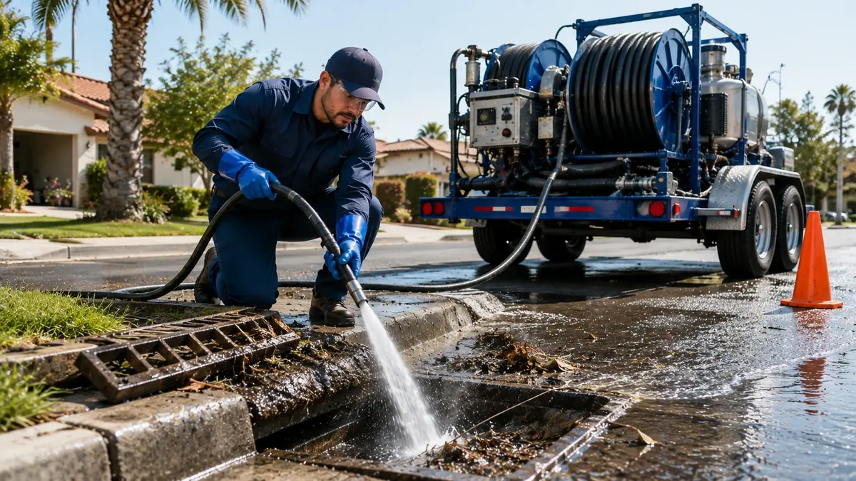 Storm Drain Hydro Jet Cleaning in Grover Beach